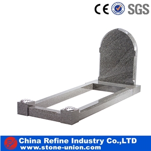 Grey Granite Monuments, Western Style Tombstone Design Wholesale