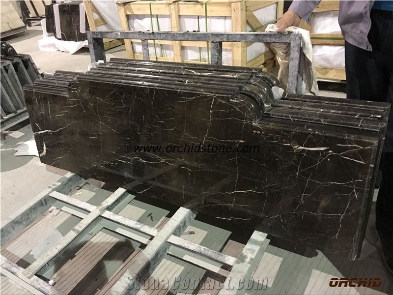 Chinese Brown Portor Gold Marble Countertops