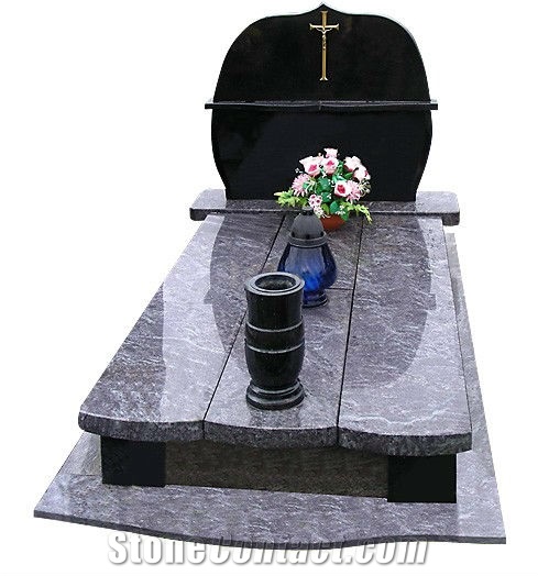 Butterfly Blue Granite Monument & Tombstone, Cross Tombstones