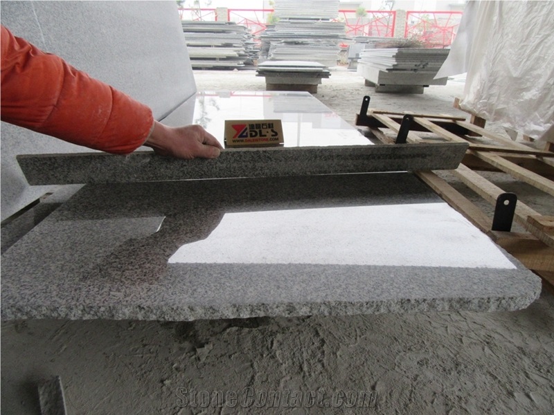 China Light Grey Granite G603 Tile & Slab White Crystal Granite Small Slabs Polished Surface