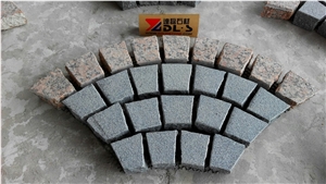 G654 and G562 Granite Mesh Cube Stone Flamed Surface