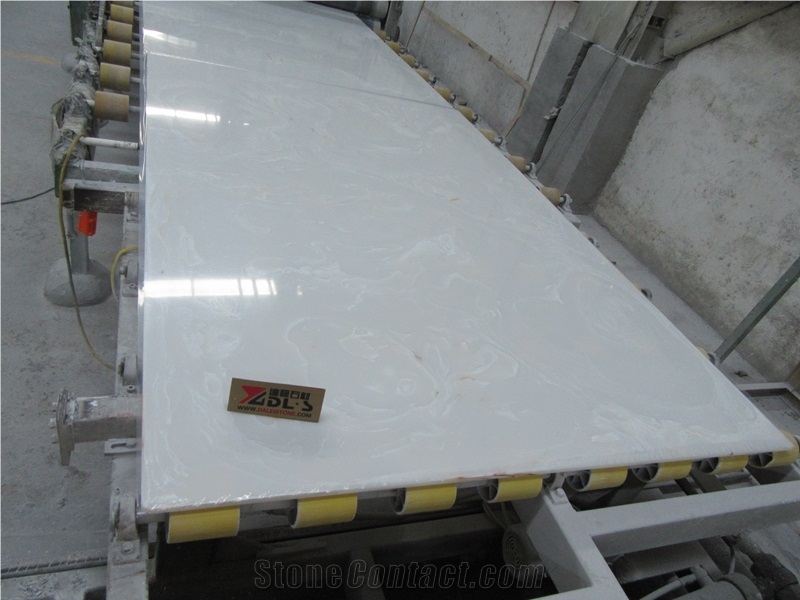 High Quality Artificial Onyx White Color Slab & Tile, Manmade Artificial White Onyx