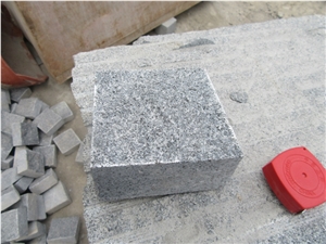Natural Split Pangda Dark Granite Cube Stone & Pavers, Sesame Black G654 Granite Cubes