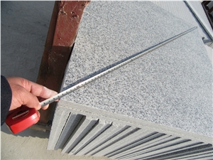 Polished Surface G603 Granite Flooring Tiles / Bianco Sardo Granite Tiles, China Grey Granite