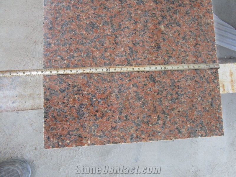 Popular Red Granite Tianshan Red Granite Tile & Slab for Floor Tiles Polished Surface