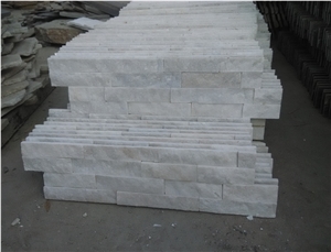 Super White Quartzite Wall Panel/ Pure White Quartzite Culture Stone