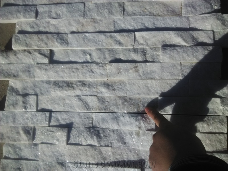 Super White Quartzite Wall Panel/ Pure White Quartzite Culture Stone