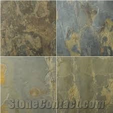 California Gold Slate Tiles & Slabs, Gold Slate Ledge, Gold Slate Borgo, Gold Slate Hand Cut, Yellow Slate Flooring Tiles, Walling Tiles