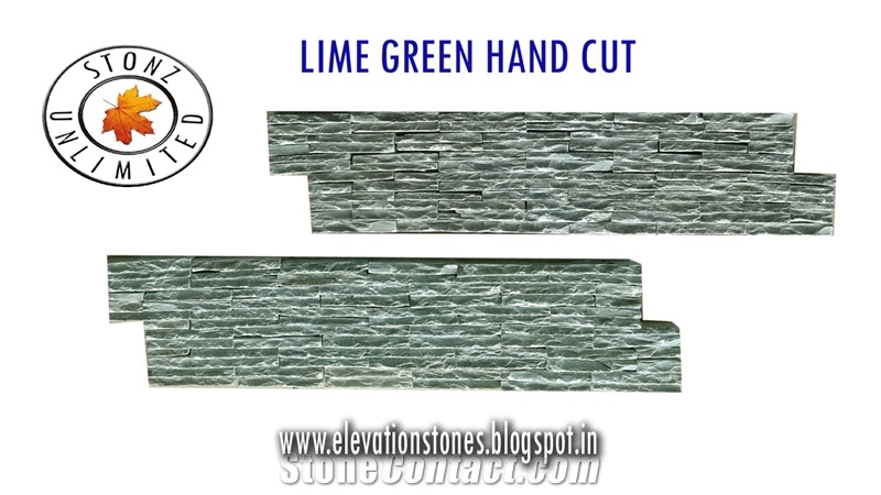 Lime Green Limestone Tiles Lime Green Ledges Lime Green Mosaics