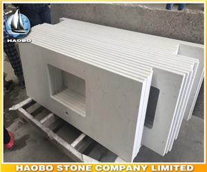Solid Surface Quartz Stone Bathroom Vanity Top