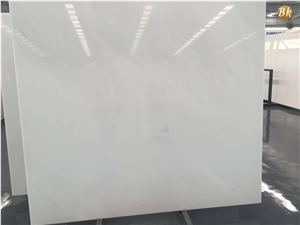 China Pure White Jade Marble Slab for a Grade