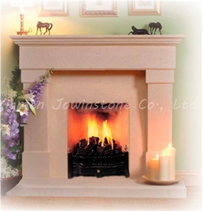 Polished / Honed Oman Beige Marble Fireplace Mantel/Hearth/Design/Surround,British Fireplace