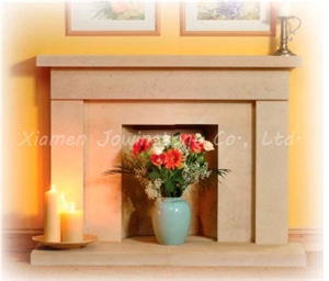 Polished Honed Protugal Botticino Marble Fireplace Mantel/Hearth/Design/Surround, British Fireplace
