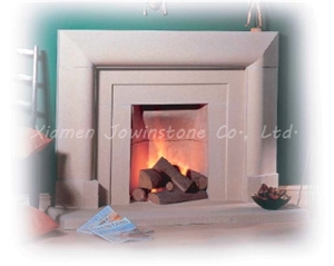 Polished/Honed Vratza Beige Limestone Fireplace Mantel/Hearth/Design/Surround, British Fireplace