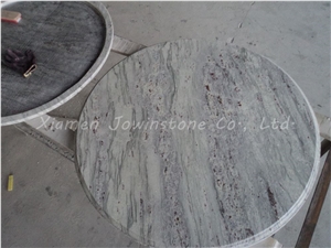 Polished River White Granite with Lamination Finished, Indian White Granite Kitchen Tops/ Stone Desk