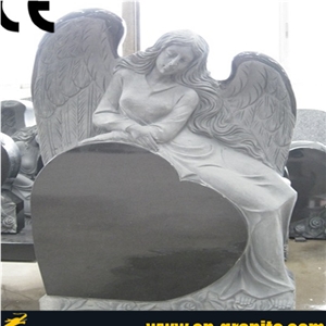 Angel Tombstone,Tombstone Angel,Angel Heart Headstone Monument,Weeping Angel Tombstone,China G603 Granite Tombstone,Grey Granite Tombstone,Granite Monuments,G603 Granite Headstone