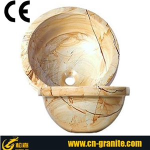 Beige Stone Basin,Small Size Wash Basin,Dining Room Wash Basin,Vanity Basin,Washing Basin,Wash Hand Basin,Wash Basin Price,Yellow Marble Stone Wash Basins,Natural Stone Bathroom Sinks