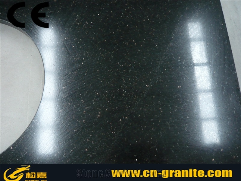 Black Galaxy Granite Countertops,Vanity Tops and Bathroom Top