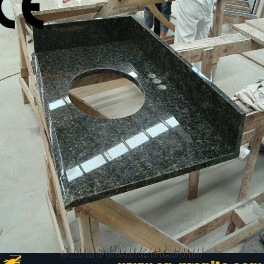 Black Granite Countertops, Granite Vanity Top, One Piece ...