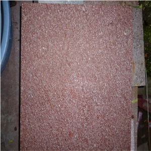 Brush-Hammered G666 Granite Slabs/Tiles for Flooring, China Red Granite