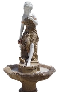 Carved Lady Water Fountain,Outdoor Fountain for Garden,Villa,Square,Hotel Decoration.