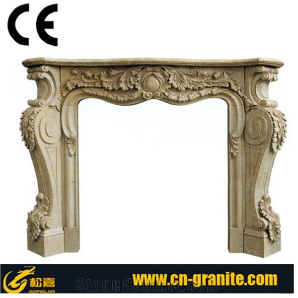 China Beige Marble Fireplace Design Ideas Fireplace Hearth