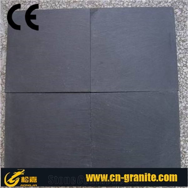 China Black Slate Tiles & Slabs for Floor Paving or Wall Cladding,Paving Tiles,Flooring Pattern.