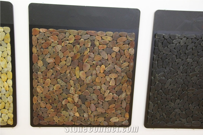 China Cheap Red Pebble, Red Aggregates, Flat Pebble, Red Gravel, Red River Stone, Polished Pebbles, Gravel