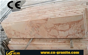 China Cream Rose Marble Kitchen Countertops,Adhesive Film for Top Kitchen