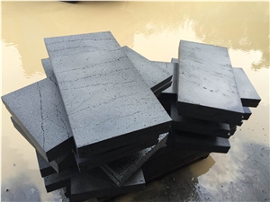 China Dark Grey Basalt Slabs & Tiles, Basalt Wall Covering Tile, Andesite Floor Tiles