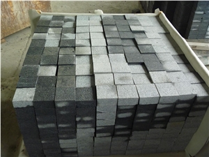 China Dark Grey Granite Cube Stone & Paver,G654 Cube Stone,G654 Paver,Black Cobble Stone ,Garden Stone,Paving Stone