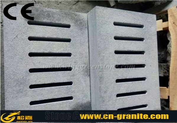 China Dark Grey Granite G654 Gutter Stone,Sesame Black Of China Paving Stone,Dark Granite Rainwater Drain