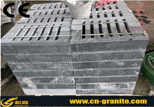 China Dark Grey Granite G654 Gutter Stone,Sesame Black Of China Paving Stone,Dark Granite Rainwater Drain