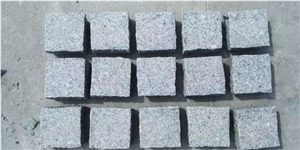 China G633 Granite Floor Covering,Cube Stone, Cobble Stone, Garden Stepping Pavements