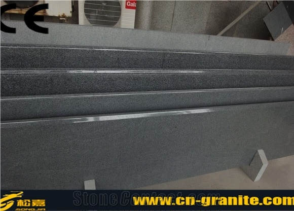 China Granite Black G654 Kitchen Countertop, China Dark Grey Granite Countertops, Black G654 Granite Standard Kitchen Countertops