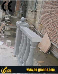 China Granite Dark Grey Stone for Balustrade & Railing,China Cheap Granite for Stair Railing,Glass Balcony Railing