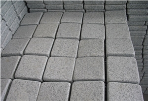China Grey G603 Granite Sesame White Cubes Stone,Paving Stone,Cobble Stone, Floor Covering Stone, Walkway Pavers,For Outside Decoration