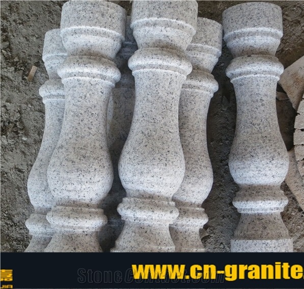 China Grey Granite Railing & Baluster,Grey Stone for Outdoor Stair Railing