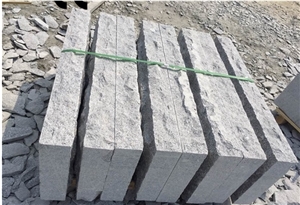 China Grey Granite Split Face Mushroom Stone,Mushroom Granite Stone for Wall Cladding Outside Stone