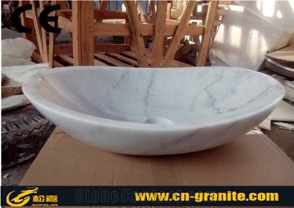China Marble Guangxi White Round Wash Bowls,Cheap China Marble for Bothroom Sinks,Vanity Basins,Kitchen Sinks