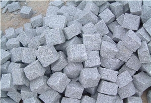 China Natural Granite Cube Stone, Cobble Stone, Floor Covering Stone, for Outside Decoration