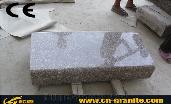 China Pink Granite G648 Kerbstone & Curbstone,Polished Granite Side Stone and Road Stone