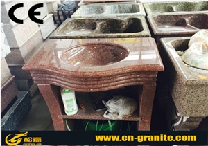 China Red Granite Sinks & Basins,China Cheap Granite Stone for Bathroom Sinks and Wash Basins