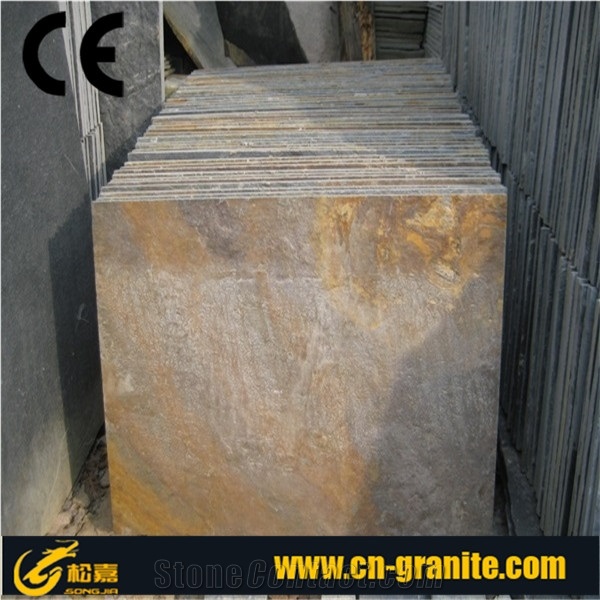 China Rusty Slate Tiles for Floor Paving or Wall Cladding,Paving Tiles,Flooring Pattern.