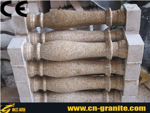 China Rusty Yellow Granite G682 Granite Polished Railing,China Yellow Granite Baluster,Balcony Railing Cover