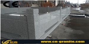 China White Granite Railing,China Granite Polished Baluster,Glass Balcony Railing for Interior and Exterior Decoration
