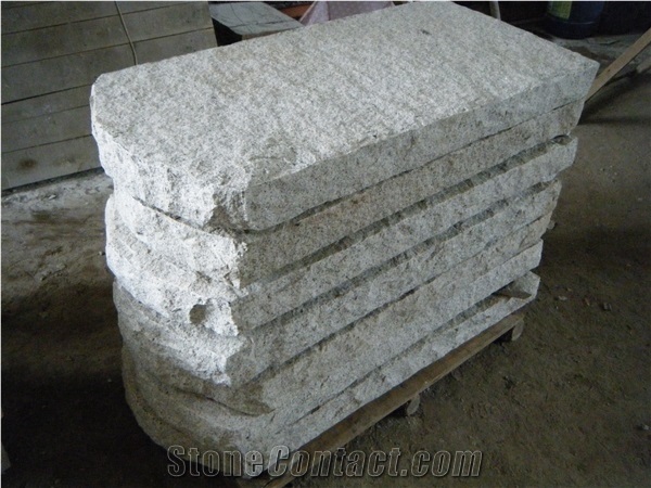 Chinese G603 Granite Kerbstone, China Grey Granite Curbs, China Bianco Sardo White Kerbstone