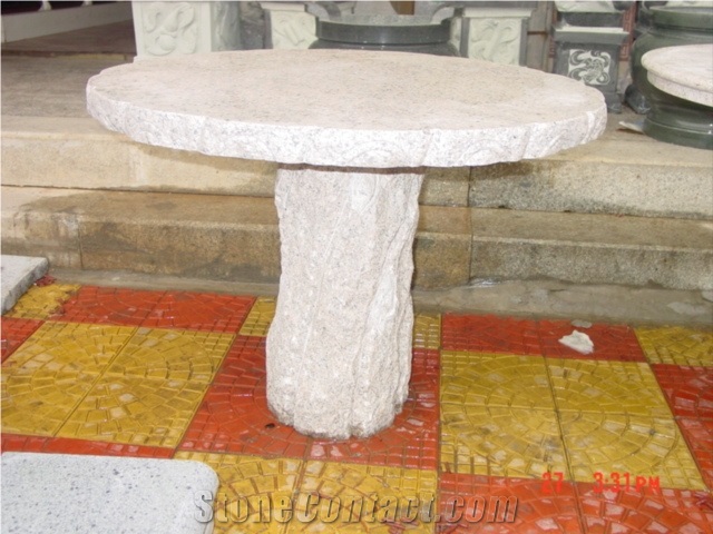 Chinese Manufacturer Export Kinds Of Granite Tables and Benches for Outdoor Garden or Street Table Sets.