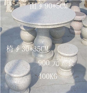 Chinese Manufacturer Export Kinds Of Granite Tables and Benches for Outdoor Garden or Street Table Sets.
