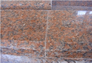 Chinese Popular Red Granite Kerbstone, G562 Granite Kerb Stone, Maple Red Granite Curbs, Maple Leave Red Granite Road Stone/Side Stone, Xiamensongjia Manufacturer